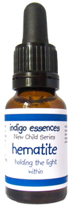 Indigo Essences Hematite dropper bottle on a white background